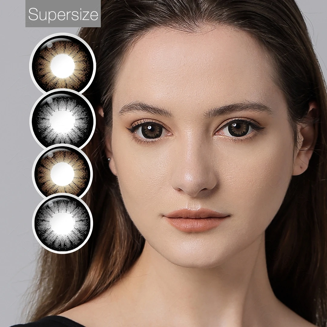 Magister Supersize Super Black Soft Contact Lenses Prescription 6 Month Eye Colored Contact Lenses