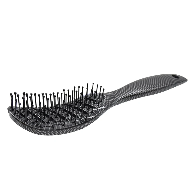 Black Rubber Brush Paddle Brush New Plastic Hair Brush Vented Comb For Home & Salon Hairdressing Tool