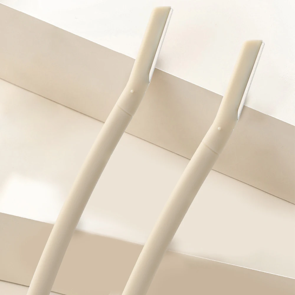 Post consumer Recycled  material facial razor, single blade stainless steel hair remover dermaplaning tool