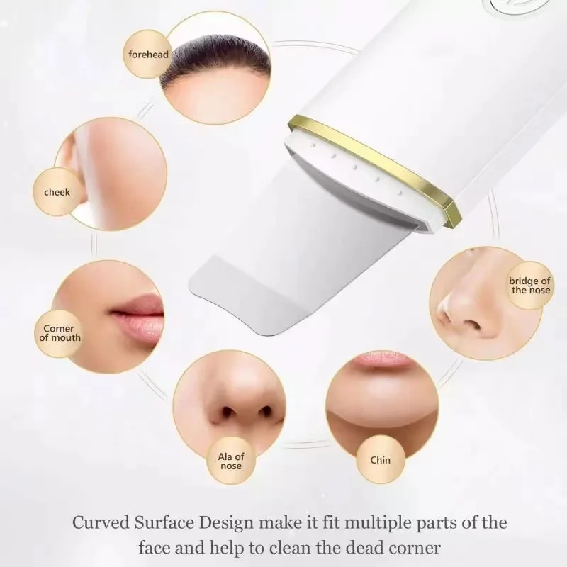 Ultrasound Beauty Instrument Portable Sonic Spatula Face Ionic Peeling Machine Facial Ultrasonic Skin