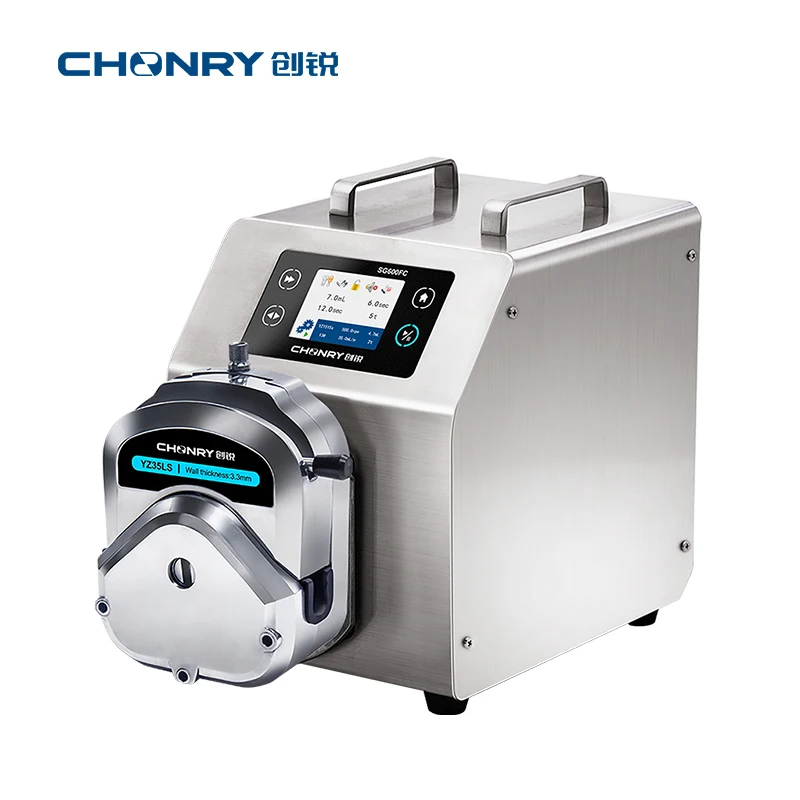 SG600FC Food Grade Tomato Jam Shampoo Gel Filling Dispensing Peristaltic Dosing Pump