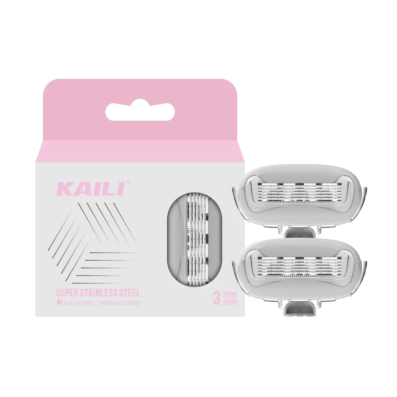Women Shaving razor Cartridge 5 Blades Cartridge Color Can Be Customized