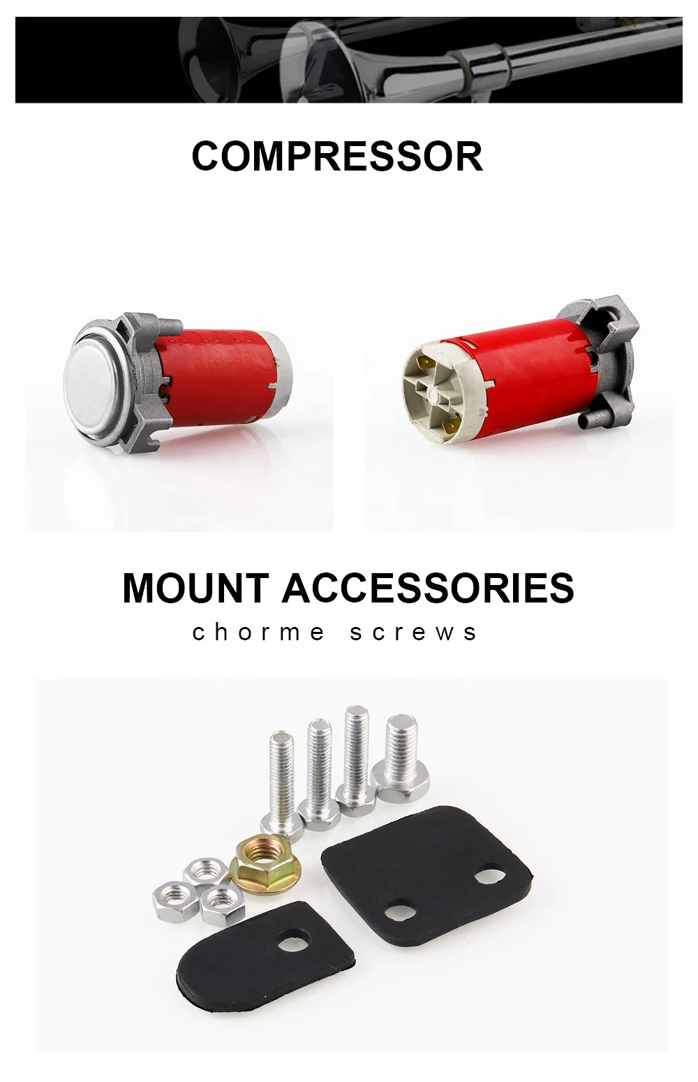 Truck Air Horn  Car Motorcycle Air Horn single sound air horn