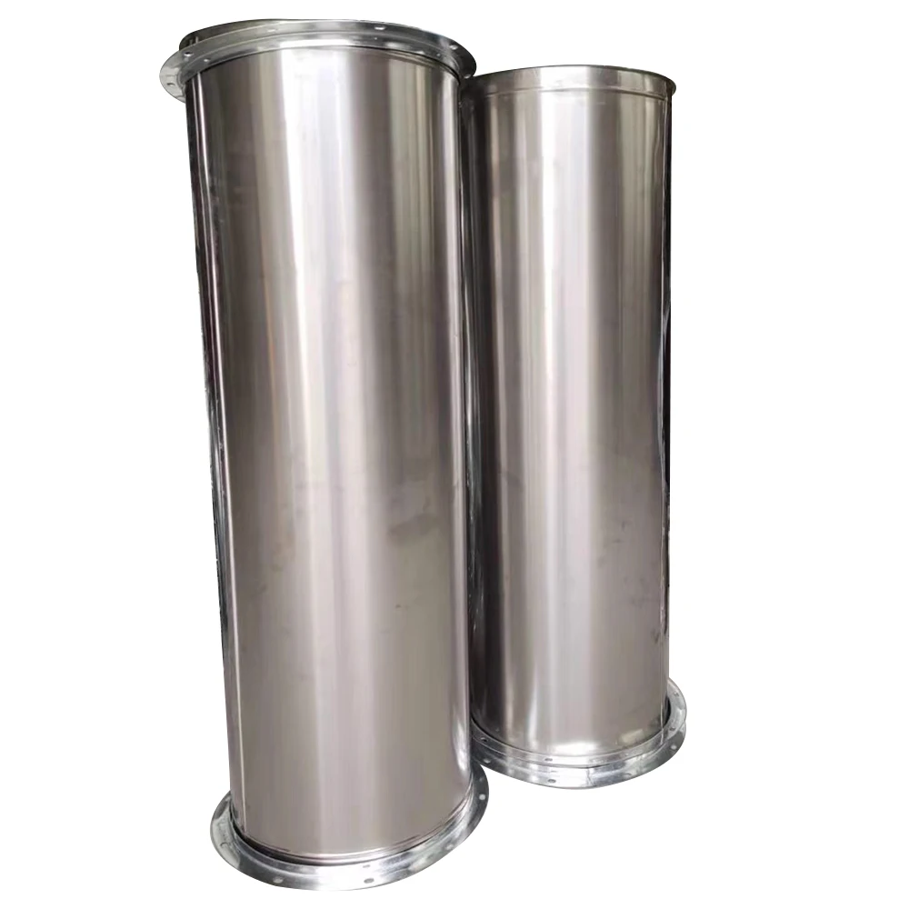 Manufacturer custom 304 stainless steel welded air pipe insulation circular ventilation pipe