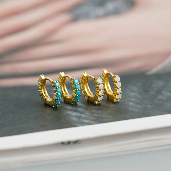 
joyeria oro laminado sterling silver hoop earrings gold filled circle earring multi stone earrings silver 925 