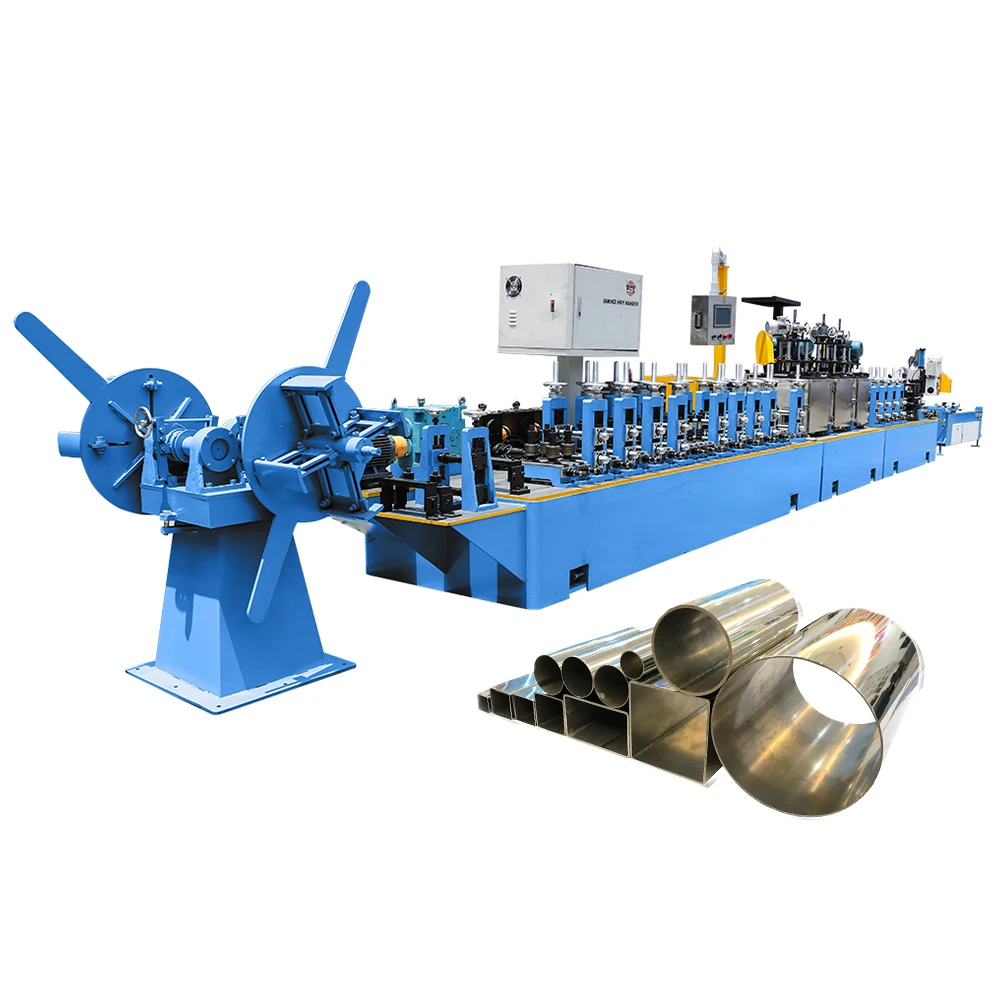 Tig Stainless Steel/SS Welded Square and Round Tube Mill Machine Pipe Production Line Manufacturer Price