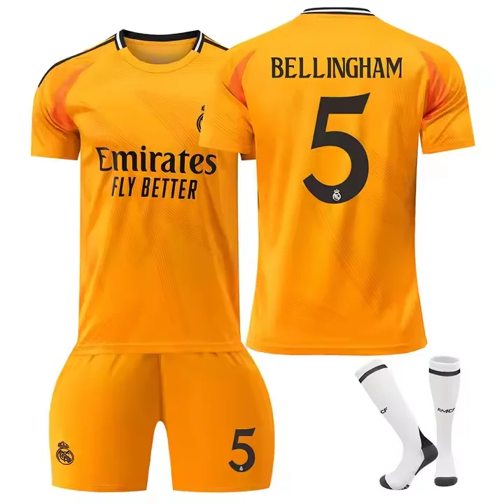 Soccer Jersey Madrids Football Shirt Mbappe Jr Bellingham Modric Camiseta Men kids Football Uniform /polyester /comfortable
