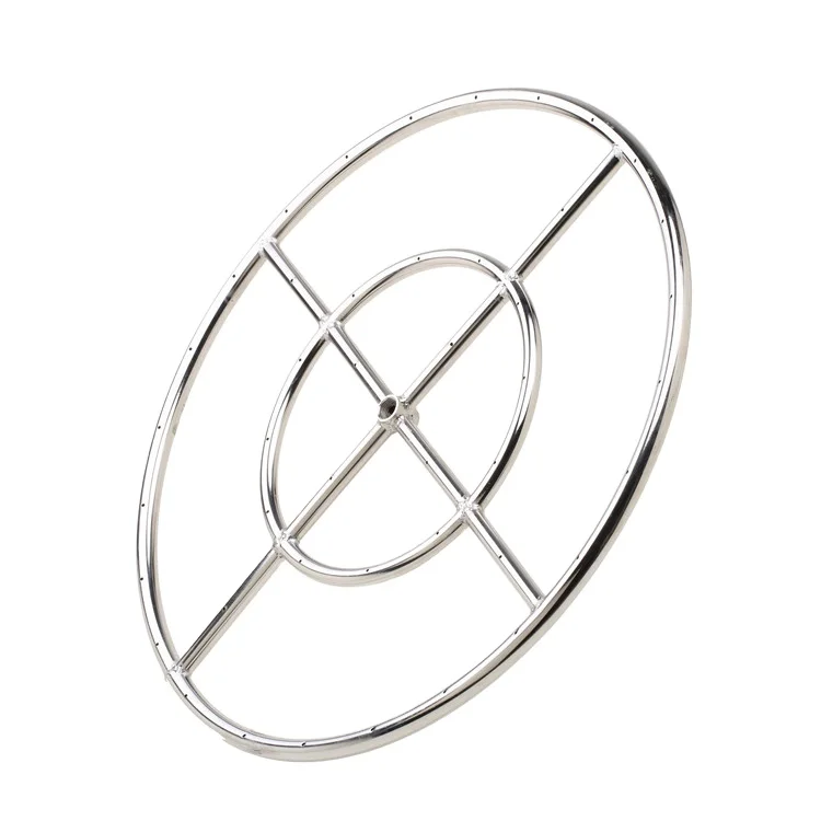 Hight quality Round Gas Burner Charcoal Brazier fire pit pan Stainless Steel Burner for BBQ