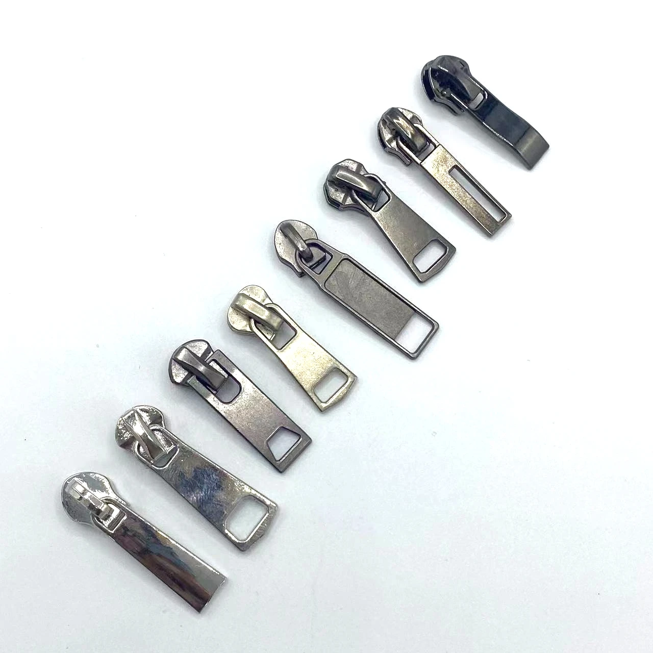 black custom size automatic lock zipper reversible zipper slider