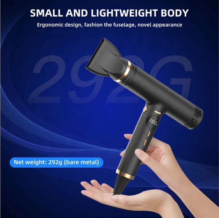 2023 Professional BLDC High Speed Hair Dryer Fast Hairdryer Secadora De Cabello Hot Brush Styler 110000rpm Ionic Hair Dryer