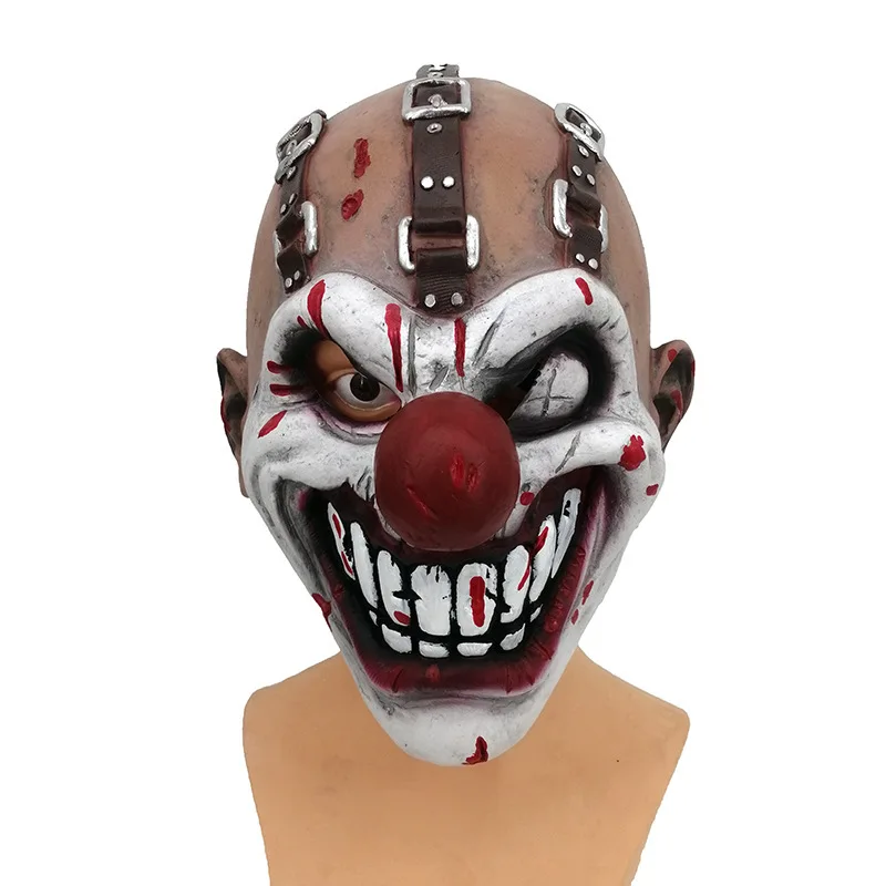 2023 New Scary Mask Realistic Silicone Full Face Cosplay Prop Killer Clown Horror Party Masks