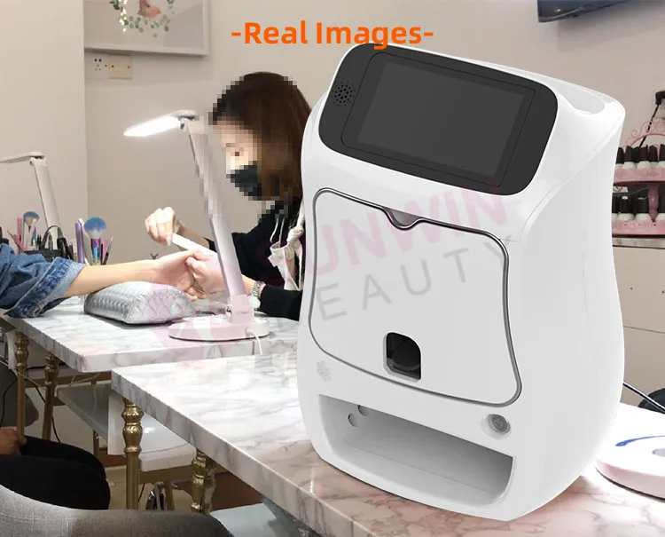 3D Smart AI Nail Printer Automatic Art Nails Printing Diy Customize Nail Art Polish Small Printed Machine with Dryer