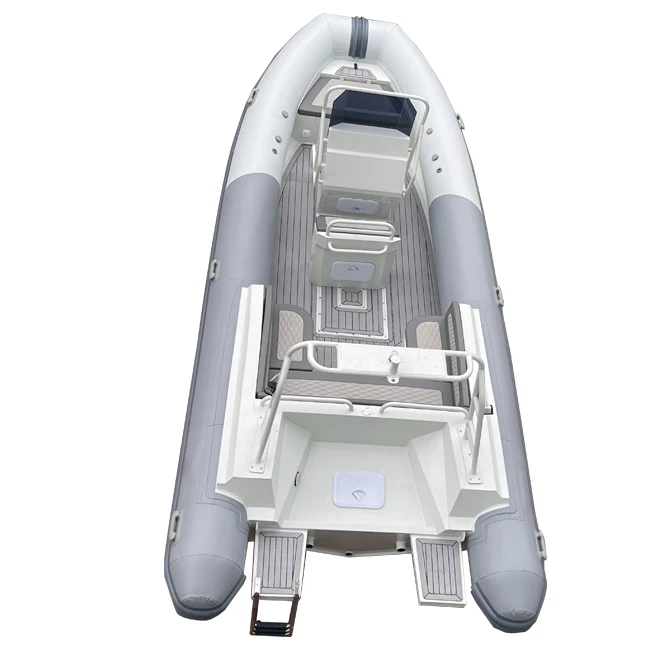 Luxury 21ft Rhib 640 High Speed  Aluminum RIB Double Hull Hypalon/PVC Inflatable Boats