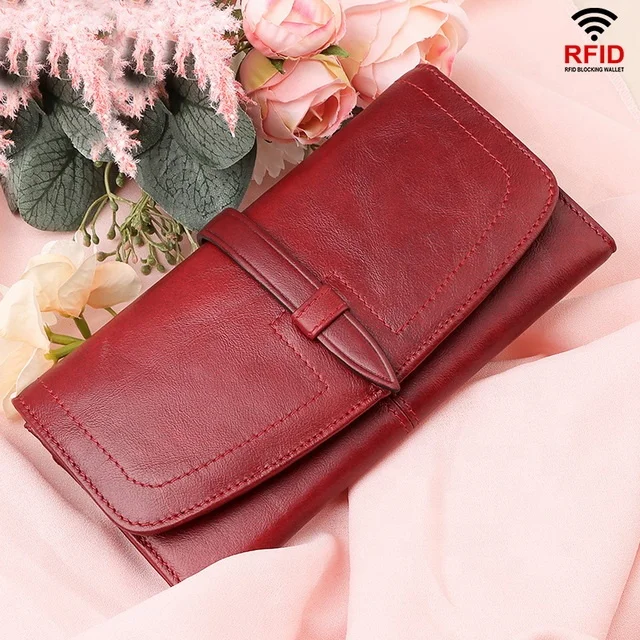 Fashion Womens Purse Leather Wallet Long Ladies Clutch Bag Purse