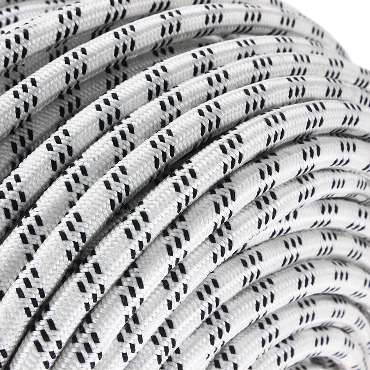 Factory Custom wholesale High strength polyester braided wall cleaning rope 16mm 18mm rock climbing rope