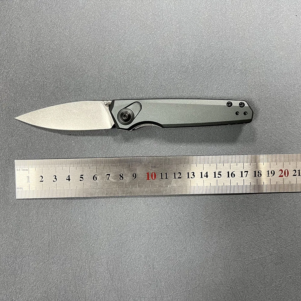 CPM-154 steel EDC pocket knife 7551 survival knife with 6061 Aviation Aluminum Handle lightweight folding knife