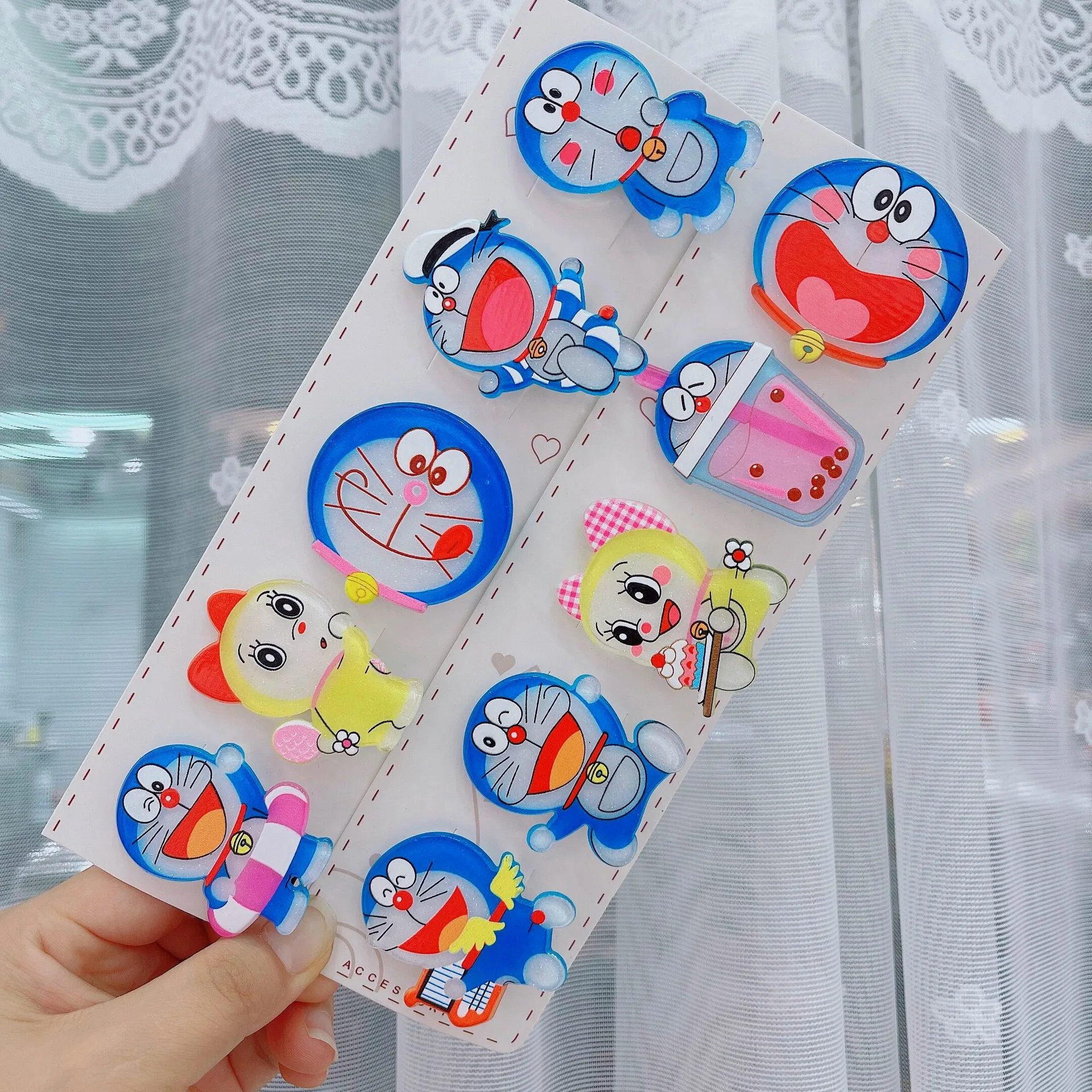 fashion bangs clip metal smiley face hairclip adult hair pin hair accessories ten pcs