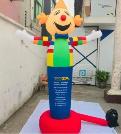 Hands Waving Event Promotional Inflatable Clown Customized Clown Inflatable For Advertising