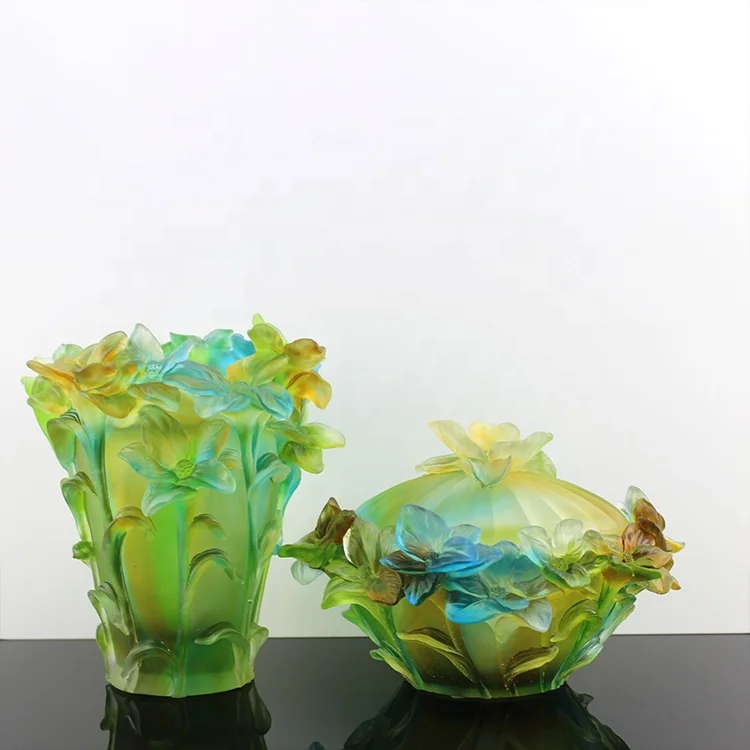Crystal Orchid Vase Incense Burner Office Home Decoration Manufacturer