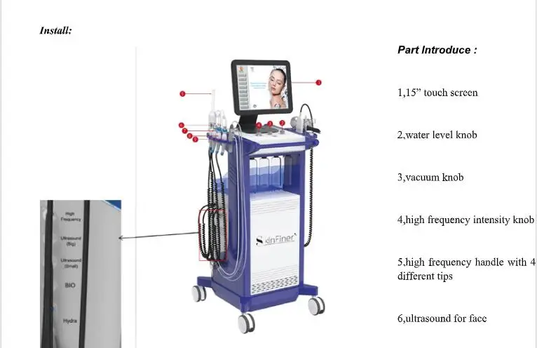 peel up oxygen hydra deep cleaning facial machine hydra microdermabrasion beauty machine