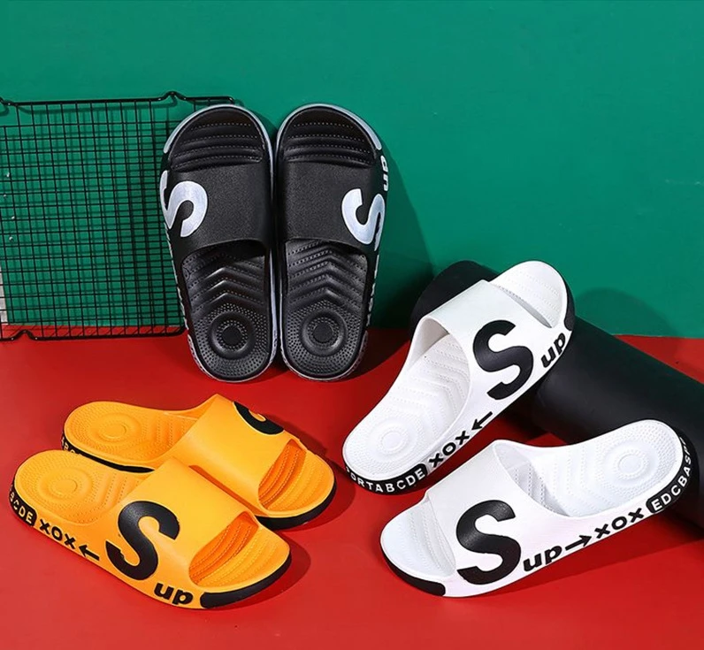 
Summer wear trend indoor basketball court non-slip beach soft bottom sandals and slippers men 