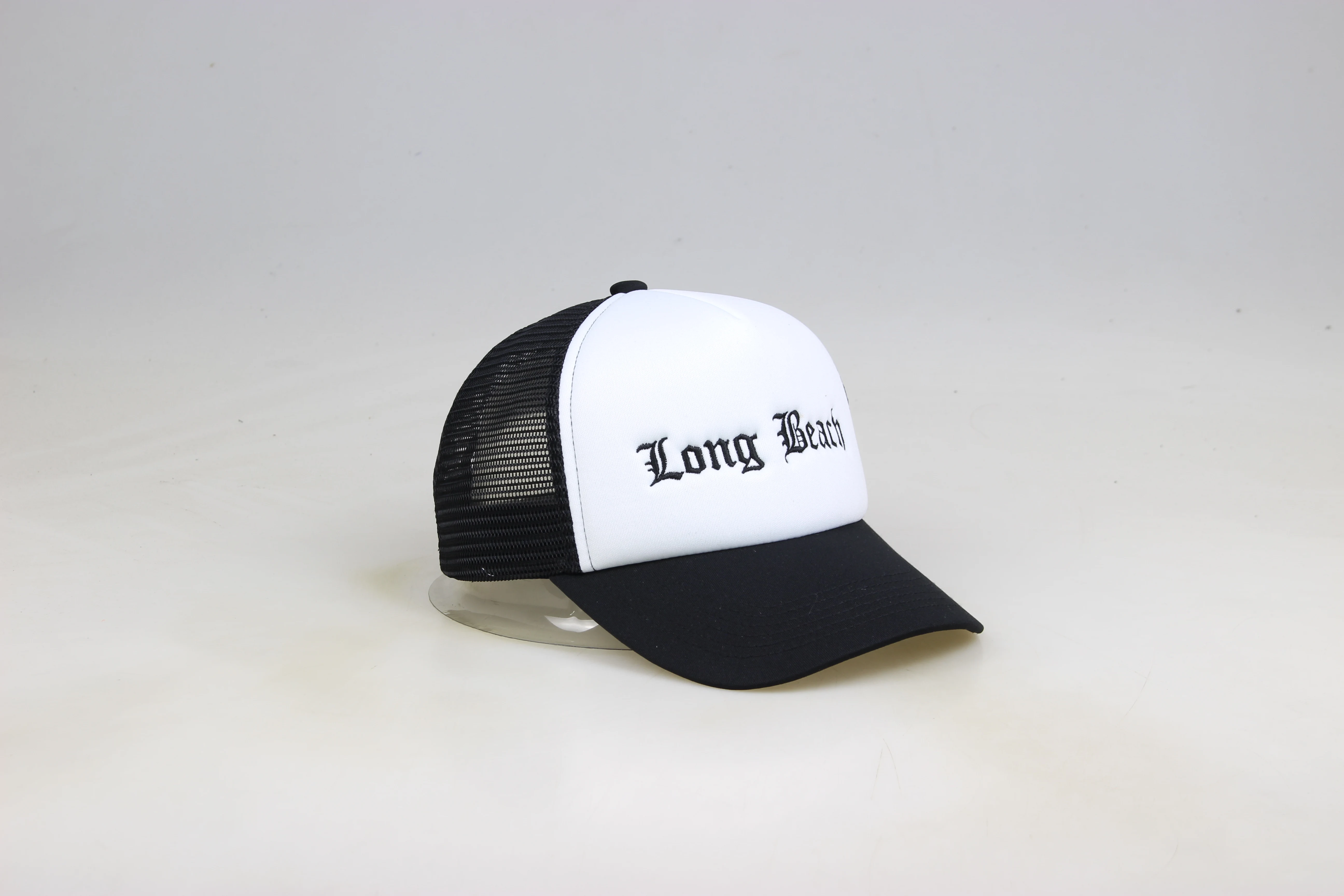 professional headwear manufacturer unstructured eva foam soft panel mesh snapback trucker hat cap