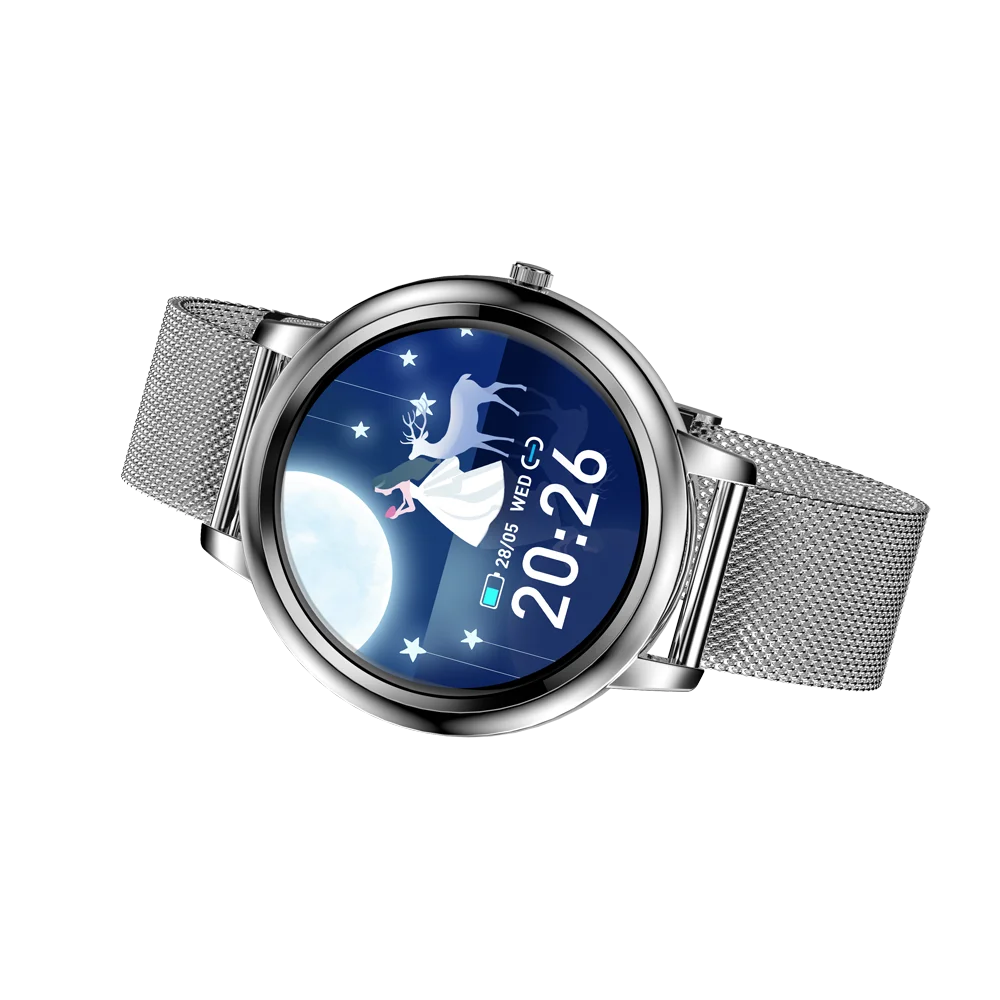 Customized Logo Men Women Smartwatch Sport Android IOS Smart Watch Round Screen Mobile Phone