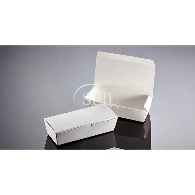
SL P23oz, Bio Compostable White Paper Pail / Packaging Food Container / Takeaway To Go Disposable Noodle Box 