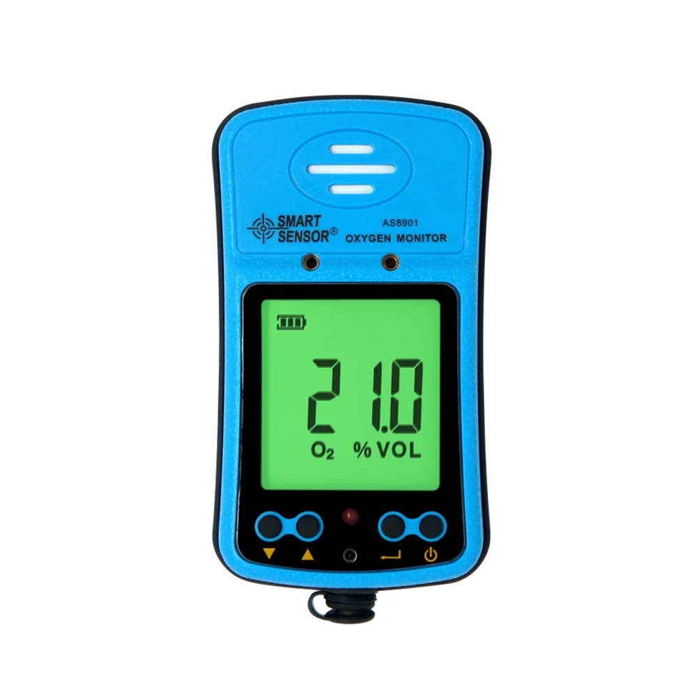Цифровой анализатор кислорода, портативный измеритель чистоты воздуха с большим дисплеем
