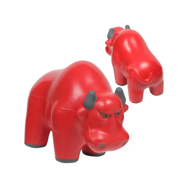 Custom Logo Charging Bull Pu Foam Anti Stress Ball For Kids Toys