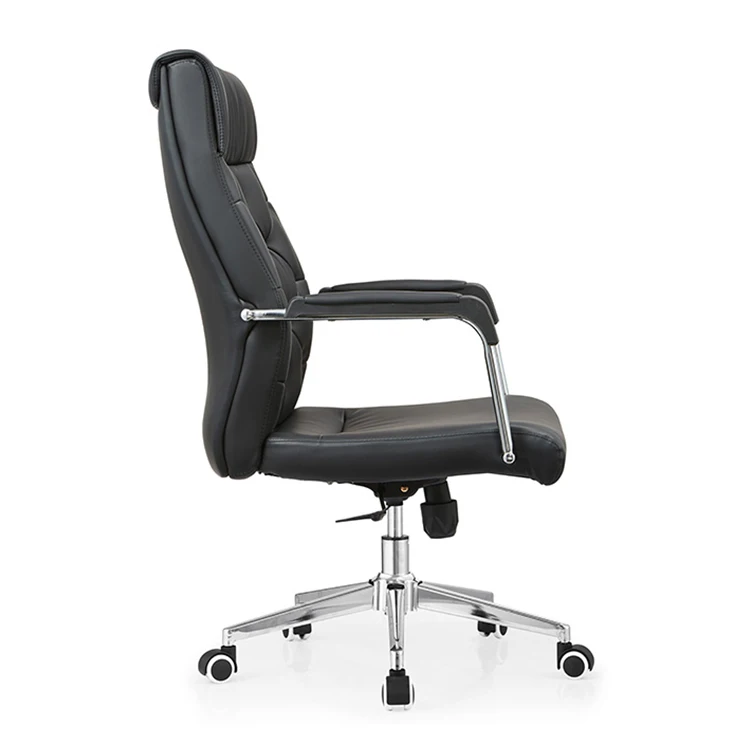 Коммерческий оптовый внутренний Современный эргономичный вращающийся офисный стул с высокой спинкой OEM product представительский роскошный кожаный