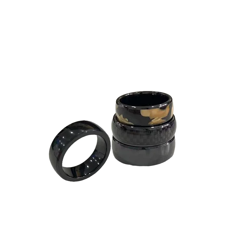 Custom 13.56mhz Programmable Ceramic NFC Smart Ring  For Android
