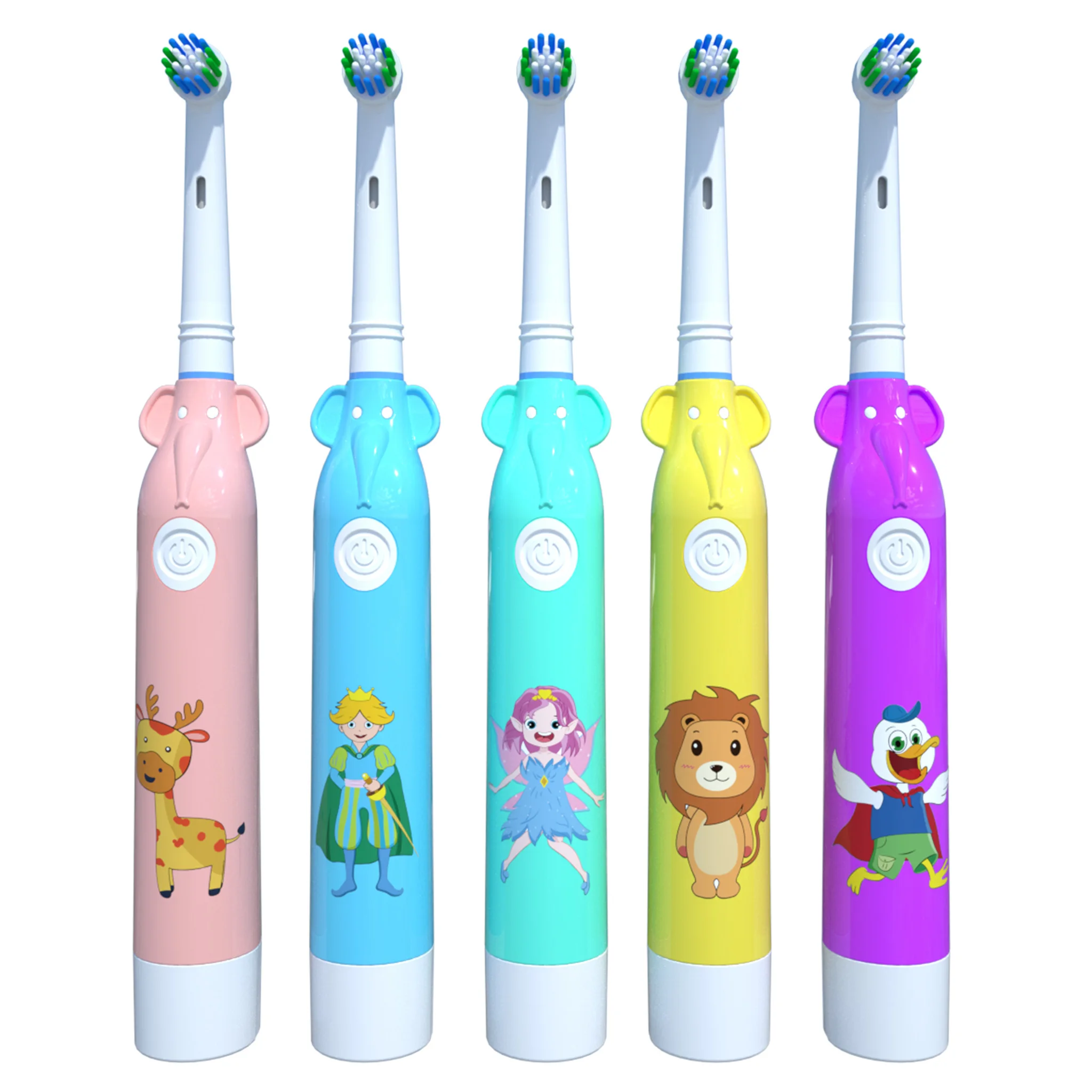 Детская электрическая зубная щетка с вращающейся батареей