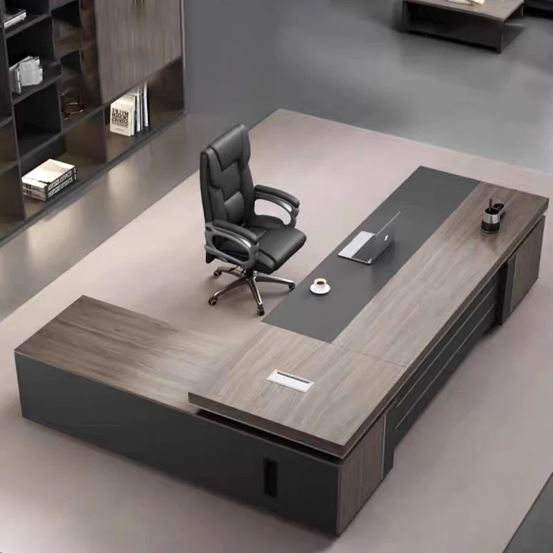 Modern luxury boss office desk factory direct sales office furniture CEO manager desk employee workbench
