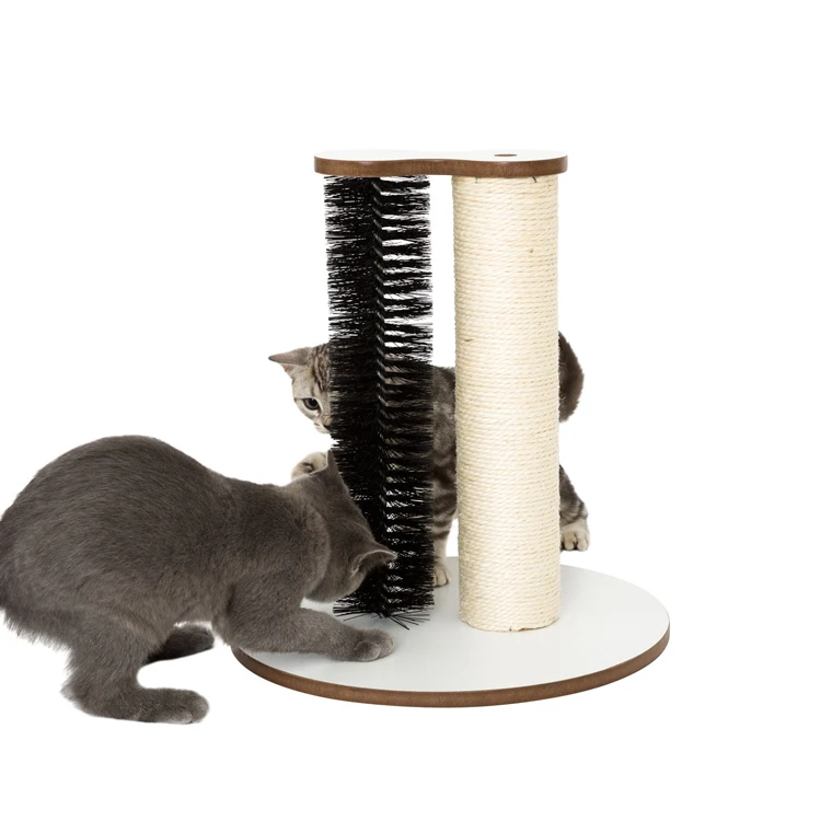 Professional Interactive Wooden Sisal Cat Scratcher Toy Cat Scratching Post
