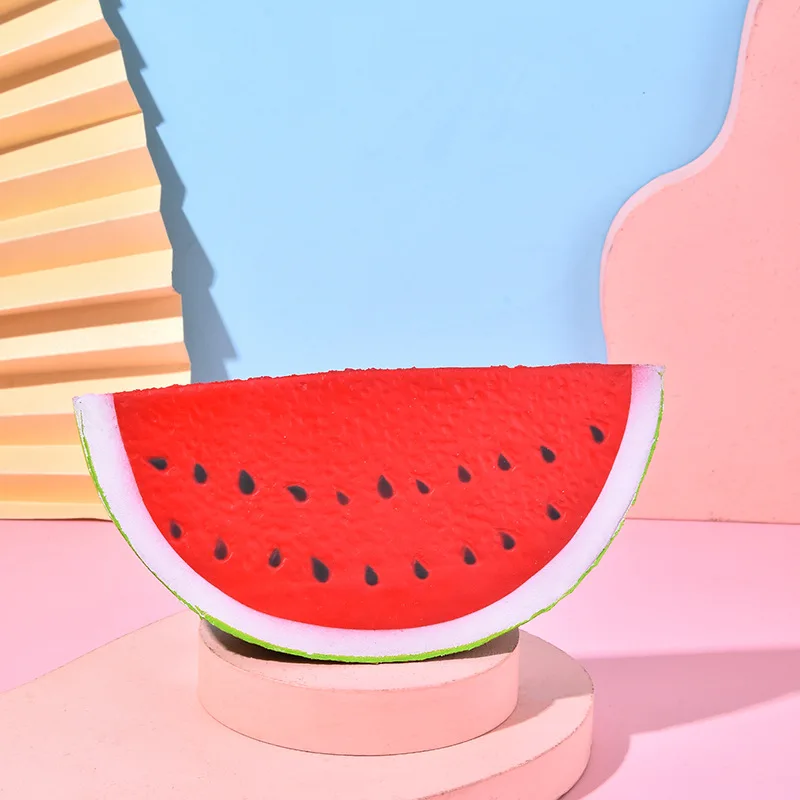 New Arrival Fruit Shaped Design Squeeze Toys PU Slow Rising Stress Relief Fruit Squeeze Toy for Kids