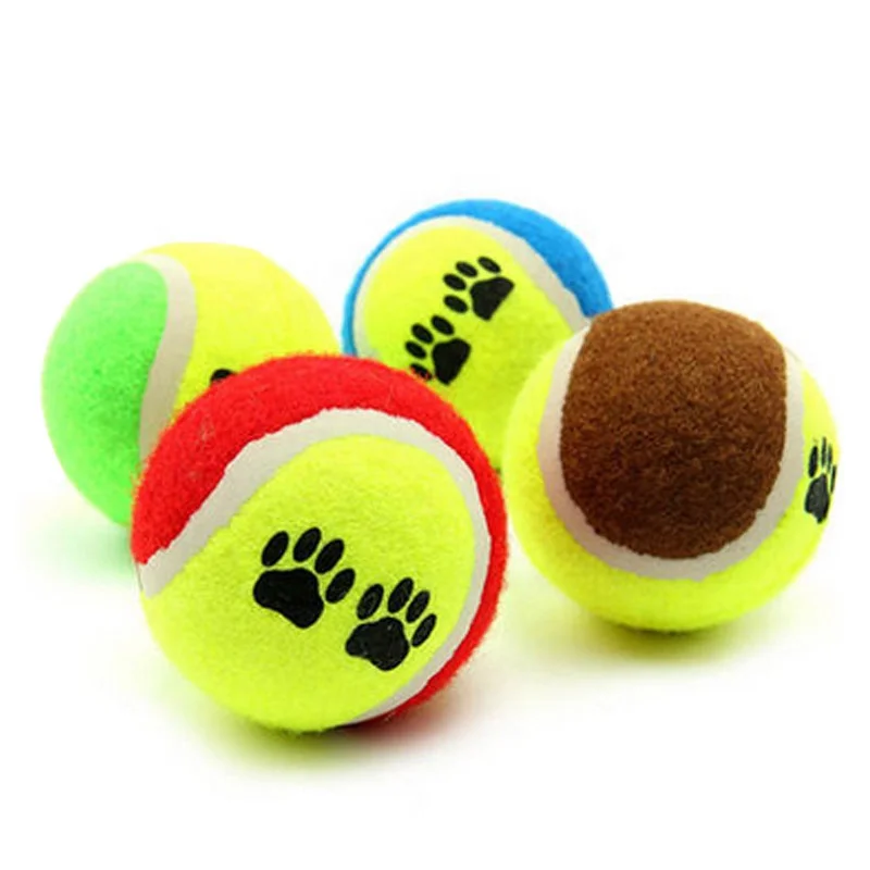 Teach And Bite Interactive Puzzle Dog Toy Footprints Pet Movement Toys Pet Tennis Toy Ball
