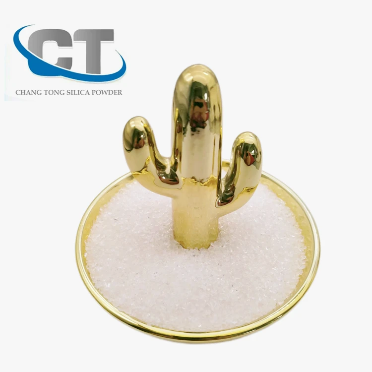99.99% кристаллы SiO2 высокой чистоты гранулы/силикагель sio2 для оптического покрытия изделий из стекла Литье песка