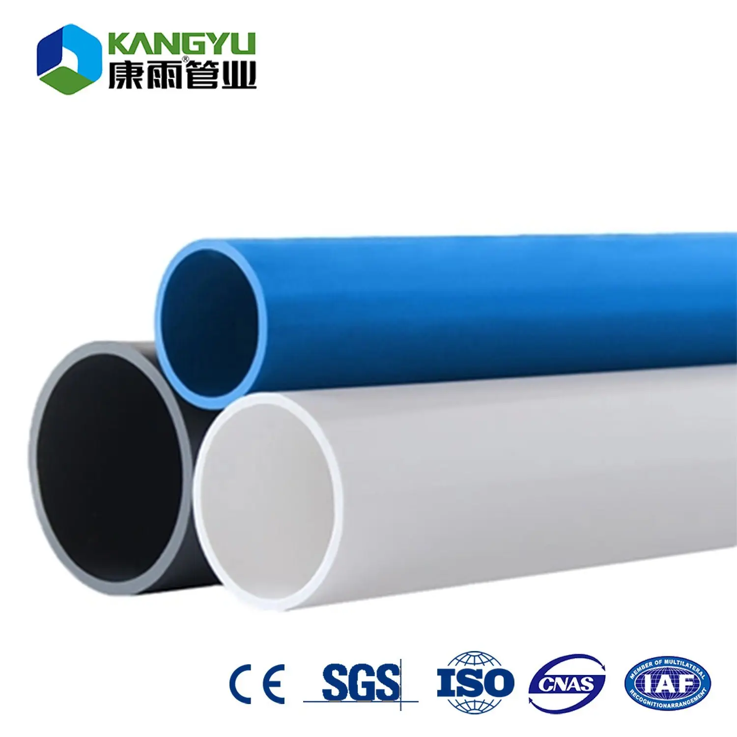 280mm 315mm 355mm 400mm 450mm 500mm Plastic PVC Pipe Tubing Tube for drinking portable water supply and dewatering sewage