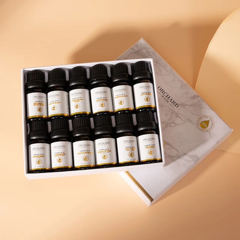 custom logo french male santal lemongrass sweet marjoram frankincense essential oils