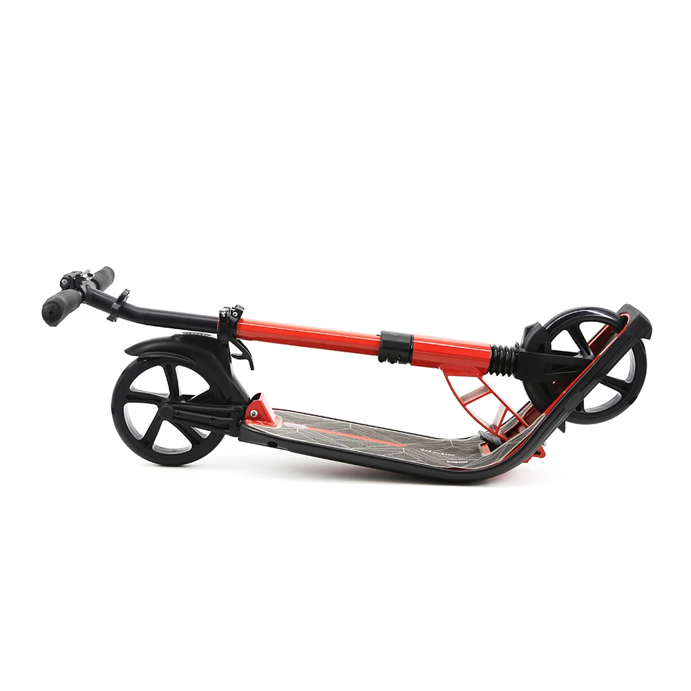QIYI mini adult folding city scooter with safe wide 2 wheel kick scooters  foot scooters for adult