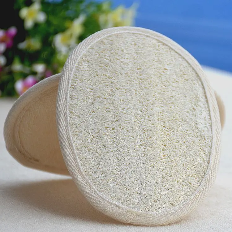 Factory sale high quality recycled bath shower body rub double side bath brush for hotel
