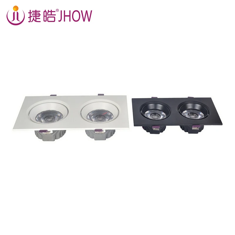 JHOW G3215 High Quality Recessed 15W Office Grille Grille Light Ceiling Light COB Downlight