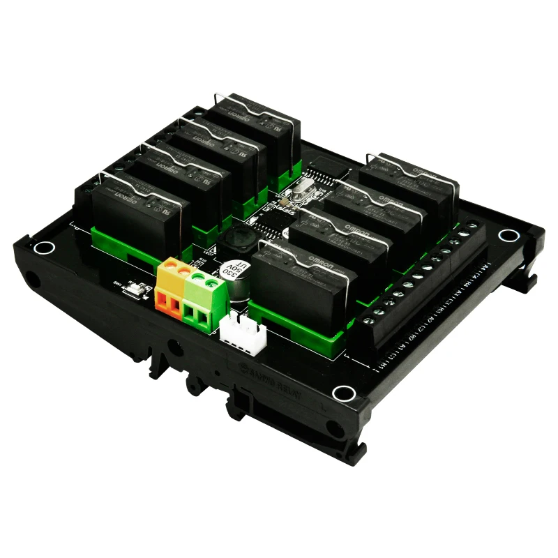 Релейный модуль с функцией расширения IO-порта связи RS485, поддерживает протокол Modbus, датчик таймера 16 А
