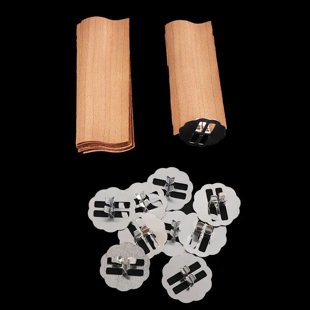 2024 Wholesale S Shape Smokeless Core Handmade Wooden Candle Wick for Soy Wax Candle Wood Wick With Holder