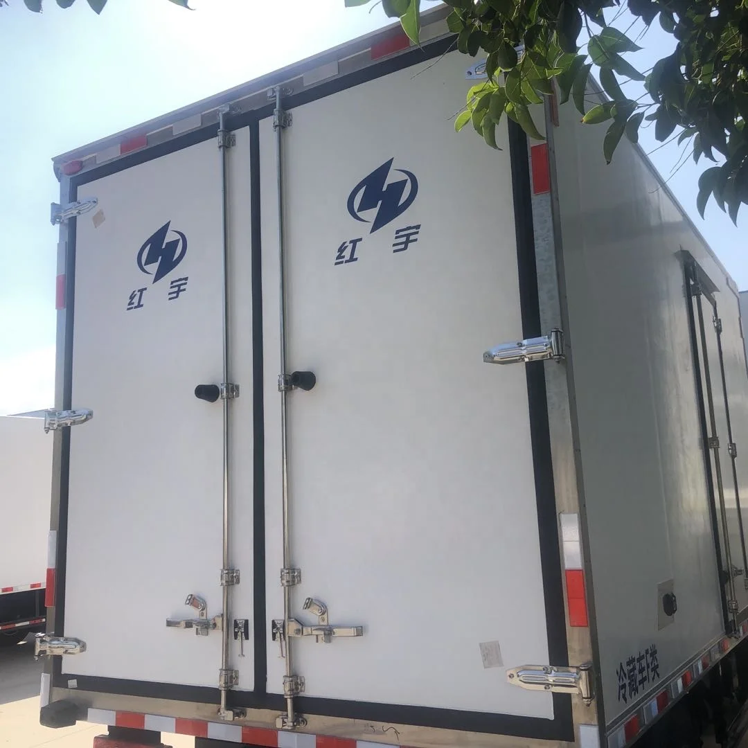CKD SKD  japanese Refrigeration freezer vans truck body for milk cheese/aluminium dry cargo truck body
