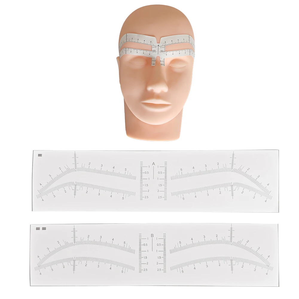 Exclusive Airbrush Brow Sticker Mapping Guide Position Eyebrow Shaping Tool Microblading DIY Brow Shape Tape for Brow Buddies