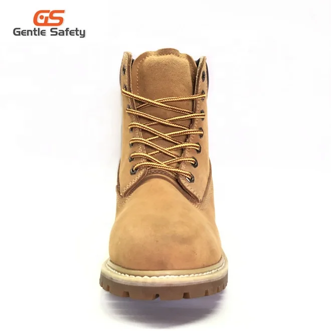 High Quality Working Nubuck Leather Goodyear Safety Boots