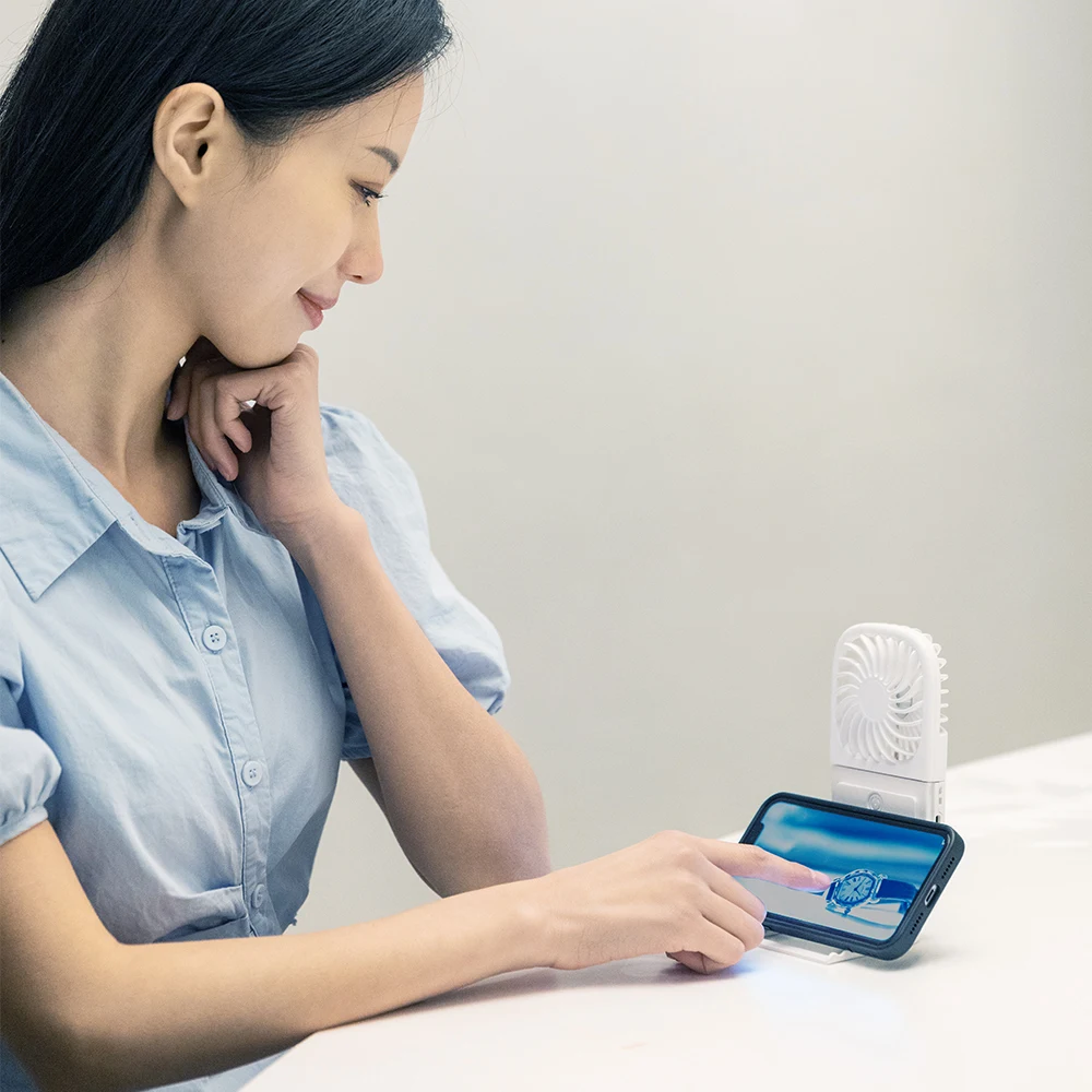 Electric Mini Necklace Wearable Hands-Free Cordless Personalized Outdoor Portable Summer USB Hanging Cooling Hanging Neck Fan