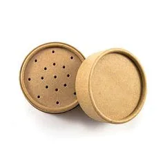 Customized Loose Powder Cardboard Cylinder Container Round Sifter Jar 50G Paper Tube With Sifter